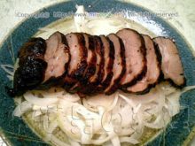 黒豚ロース肉のスモーク