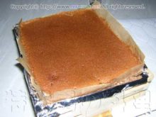 カステラの焼き上がり