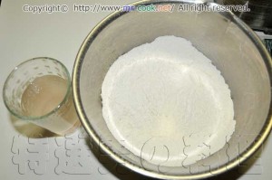 塩水と中力粉