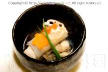 天然真鯛の奉書巻き碗