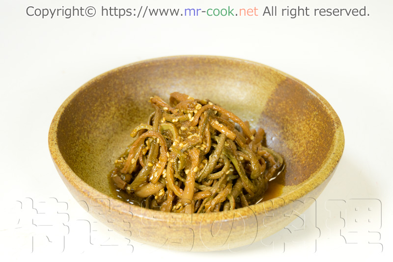 韓国の家庭料理本格ゼンマイのナムル レシピ | 特選男の料理